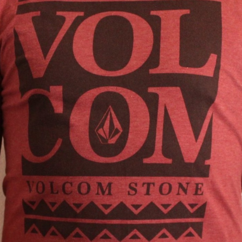 Volcom T-shirt Size medium Red Graphic Tee